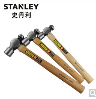 STANLEY硬木柄圆头锤